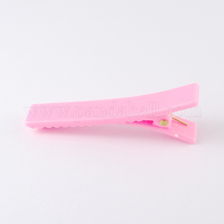 Fornituras de pelo clip de piel de cocodrilo de plástico PHAR-R009-3-1