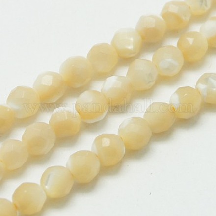 Natural Shell Beads Strands G-K020-3mm-02-1