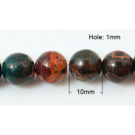 Synthetic Aqua Terra Jasper Beads Strands G-G061-10mm-9-1