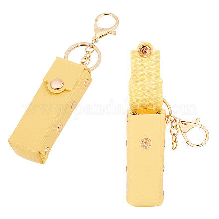 WADORN 2pcs Chapstick Keychain Holder AJEW-WH0270-45C-1
