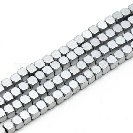 Chapelets de perles en hématite synthétique sans magnétiques G-Q486-60E-1