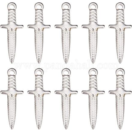 SUNNYCLUE 1 Box 20Pcs Knife Charms Bulk Dagger Charm Stainless Steel Daggers Charms Metal Swords Weapons Charms for Jewelry Making Charm Women Adults DIY Necklaces Earrings Bracelets Keychain Crafts STAS-SC0004-40-1