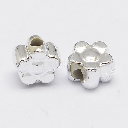 Metallic Plated Acrylic Beads PACR-O002-02S-1