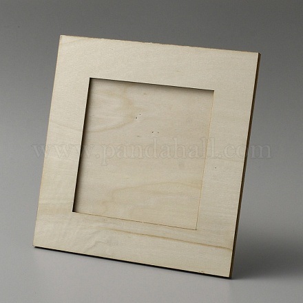 Cornici per foto quadrate in legno DIY-WH0349-45-1