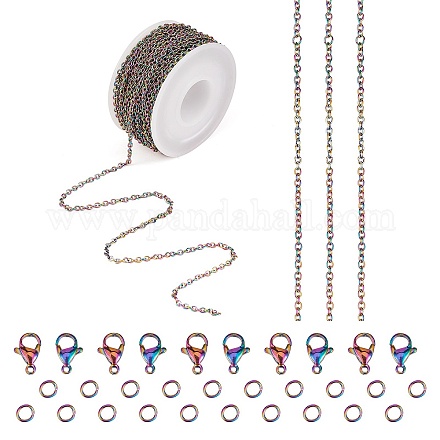 Kit de fabricación de conjunto de joyería de cadena de diy STAS-SZ0002-24-1