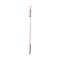 201 Stainless Steel Beadable Double Head Cuticle Pusher Nail Tools, Polish Glue Cuticle Remover Accessories, Rose Gold, 12.35x0.75x0.55cm