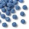 30Pcs Pave Disco Ball Beads, Polymer Clay Rhinestone Beads, Round, Light Sapphire, PP13(1.9~2mm), 6 Rows Rhinestone, 10mm, Hole: 1.5mm