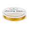 30M Brass Wire, Round, Real 18K Gold Plated, 0.8mm, 20 Gauge, about 98.43 Feet(30m)/Set