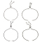 8Pcs 4 Style Adjustable 304 Stainless Steel Bracelet Making, Slider Bracelets, Box Chain/Snake Chain Bracelets, Fit for Connector Charms, Stainless Steel Color, 8-5/8~10-1/8 inch(22~25.6cm), 2pcs/style