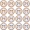 GORGECRAFT 1 Box 16Pcs Circular Bow Button 25mm/0.98inch Flat Round Retro Alloy Black Metal Shank Bowknot Buttons for Shawls Outwear Coats Dress Clothing Sewing Accessory Embellishments White