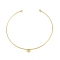 Brass Open Cuff Bangle Making, for Half Drilled Beads, Real 18K Gold Plated, 1/2x2-1/2 inch(1.33x6.2cm), Tray: 5.5mm, Pin: 0.8mm