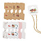 220Pcs 11 Styles Paper Necklace Display Cards, Necklace Card Holder, for Bracelets, Jewelry Hang Tags, Mixed Color, 9x3.4x0.02cm, 20pcs/styles
