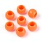 Opaque Acrylic Beads, Round, Dark Orange, 12x9.8mm, Hole: 6.5mm, about 850Pcs/500g