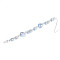 Glass and Acrylic and Imitation Pearl and Rhinestone Beads Strands, Round, for Jewelry Making, Faceted, Light Steel Blue, 10mm, Hole: 0.5mm, about 21pcs/strand, 7.68''(19.5cm)