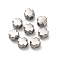 304 Stainless Steel Beads, Cross, Stainless Steel Color, 4x4x2.5mm, Hole: 1.4mm