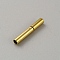 304 Stainless Steel Bayonet Clasps, Golden, 18x3mm, Hole: 2mm
