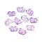 Spray Painted Transparent Acrylic Beads, Butterfly, Plum, 7x10x3mm, Hole: 1.5mm, about 3570pcs/500g