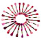 Pandahall Polyester Embroidery Floss, Cross Stitch Threads, Pink, 1mm, about 8.75 Yards(8m)/Bundle, 24 colors, 1 bundle/color, 24 bundles