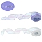 2 Rolls 2 Colors Polycooton Ribbon, Iridescent Ribbon for Bowknot, Flower, Gift Decoration, Mixed Color, 1-5/8 inch(40mm), about 9.84 Yards(9m)/Roll, 1roll/color