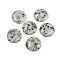 Natural Sesame Jasper Cabochons, Half Round/Dome, 25x7~8mm