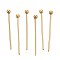 304 Stainless Steel Head Pins, Ion Plating(IP), Real 18K Gold Plated, 20mm, Head: 2mm