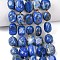 Natural Lapis Lazuli Beads Strands, Nuggets, Tumbled Stone, with Seed Beads, 12~20x9~15x7~15mm, Hole: 1mm, about 21~24pcs/strand, 15.35''~15.75''(39~40cm)