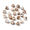 Opaque Acrylic Beads, Imitation Gemstone, Cube, Two Tone, BurlyWood, 17x15.5x15.5mm, Hole: 3mm