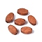 Natural Schima Wood Beads, Dyed, Oval, Chocolate, 12x7.5~8x5~5.5mm, Hole: 2mm