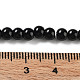 ガラスパールビーズ連売り  パールカラーの  ラウンド  ブラック  サイズ：直径約4~5mm  穴：1mm  約216個/連 X-HY-4D-B20-5