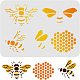 Fingerinspire Bienenwabenschablone in großen Größen DIY-WH0202-136-1