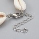 Cowrie Shell Bracelets BJEW-JB04070-4
