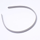 ヘアアクセサリープラスチックヘアバンドパーツ  歯抜け  ライトグレー  110~114x9~9.5mm OHAR-S186-01-1