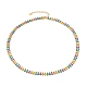 Brass Enamel Cobs Chain Necklaces NJEW-JN03202-1
