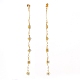 Brass Enamel Chain Tassel Earrings EJEW-JE05786-2