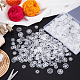 NBEADS 200 Pairs 2 Styles Resin Clear Snap Fasteners Buttons BUTT-NB0001-48-6