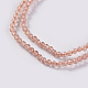 Glass Beads Strands EGLA-E057-02B-03-3