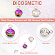 Dicosmetic 16pcs 2 encantos de vidrio de color GLAA-DC0001-02-4