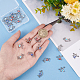 DICOSMETIC 24Pcs 6 Styles 304 Stainless Steel Enamel Connector Charms STAS-DC0010-36-3