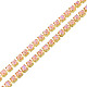 Brass Rhinestone Strass Chains CHC-N017-003A-C07-2