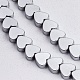 Chapelets de perles en hématite synthétique sans magnétiques X-G-Q883-6x6mm-6-3
