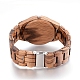 Montres-bracelets en bois de zebrano WACH-H036-36-4
