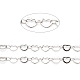 304 Stainless Steel Heart Link Chains CHS-F015-07P-2