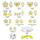 480 pièces perles acryliques transparentes/imitation perle DIY-LS0003-05A-3
