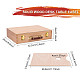 木製の工具箱  多機能ポータブルツールボックスまたは絵画収納ボックス用  長方形  湯通しアーモンド  32.2x25x8cm ODIS-WH0005-44-3