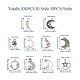 Spritewelry 100 pz 10 ciondoli in lega di stile tibetano FIND-SW0001-29-4