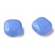不透明なアクリルビーズ  正方形  コーンフラワーブルー  15x15x7.5mm  穴：1.2mm  約375個/500g MACR-S373-147-A02-1