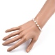 Verre à facettes perles bracelets extensibles BJEW-JB05486-02-3
