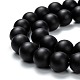Brins de perles d'onyx noir naturel G-Z024-01A-3