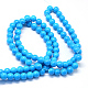 Chapelets de perles rondes en verre peint de cuisson DGLA-Q020-6mm-31-3
