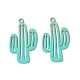 Spray Painted Alloy Charms PALLOY-P291-19M-04-2